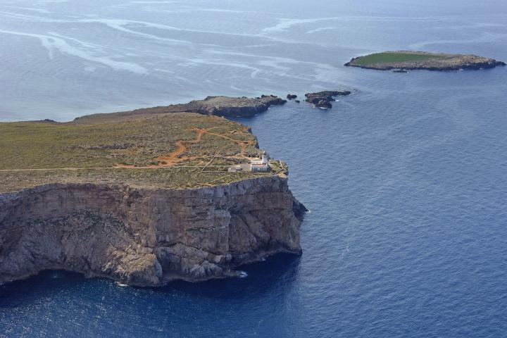 The island of menorca coastline